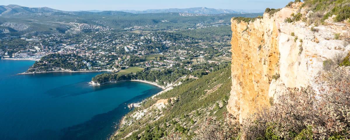 Blick auf Cassis vom Cap Canaille