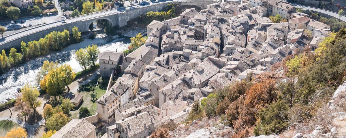 Blick auf Entrevaux