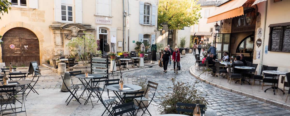 Cafés und Restaurats in Lourmarin