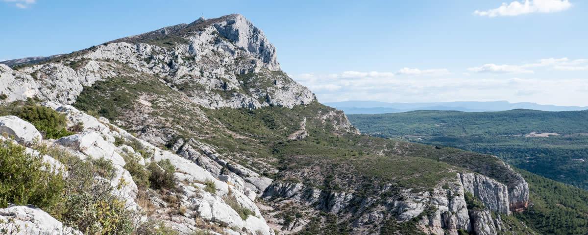 Blick zum Mont St Victoire