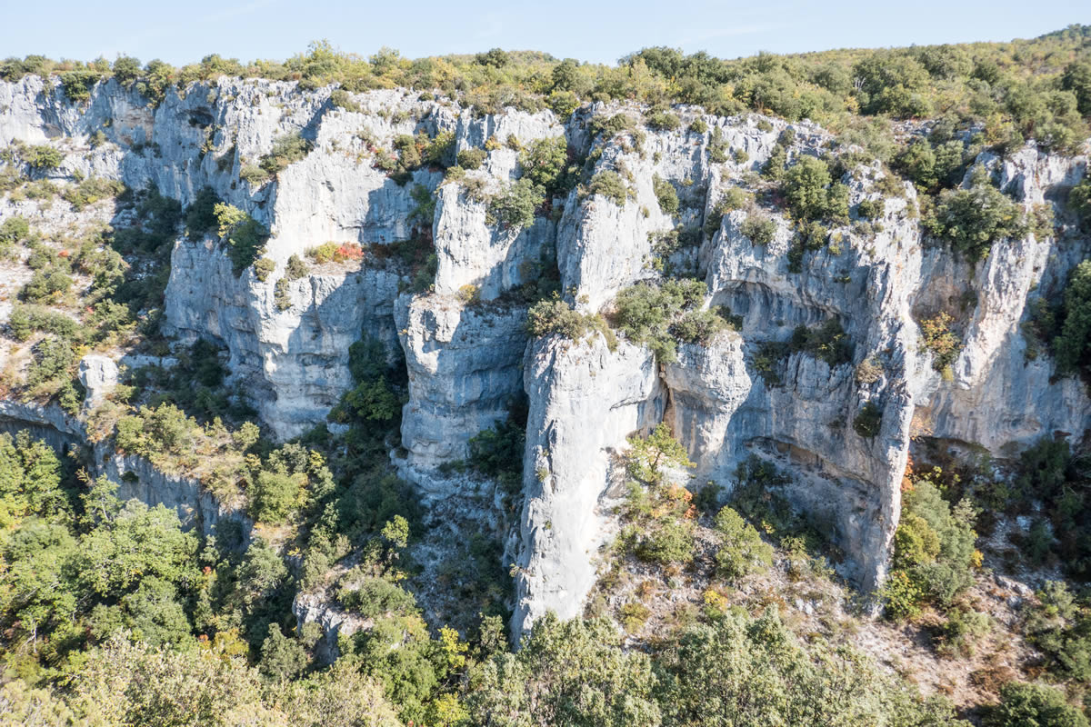 Felsen in der Gorge de l'Oppedette