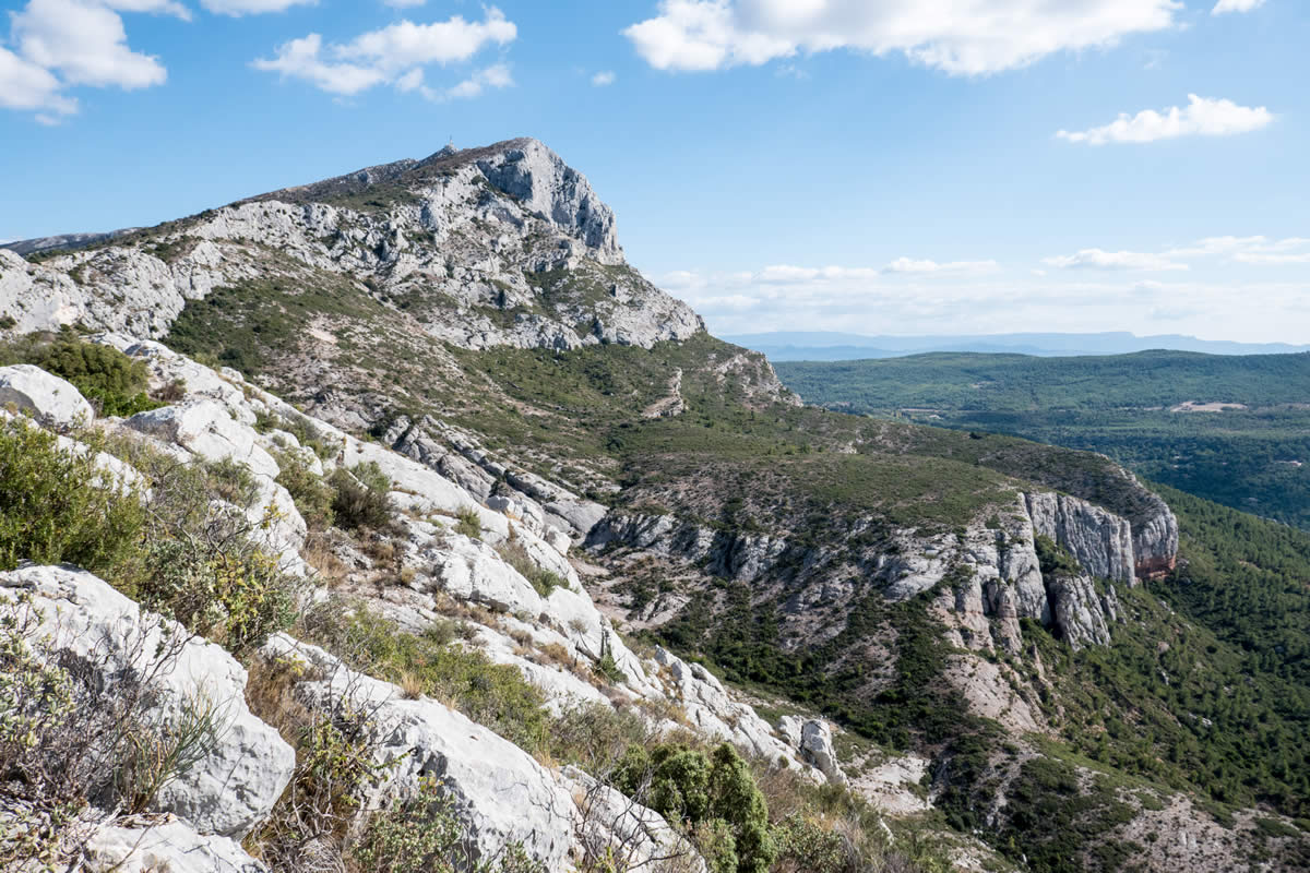 Blick zum Mont St Victoire