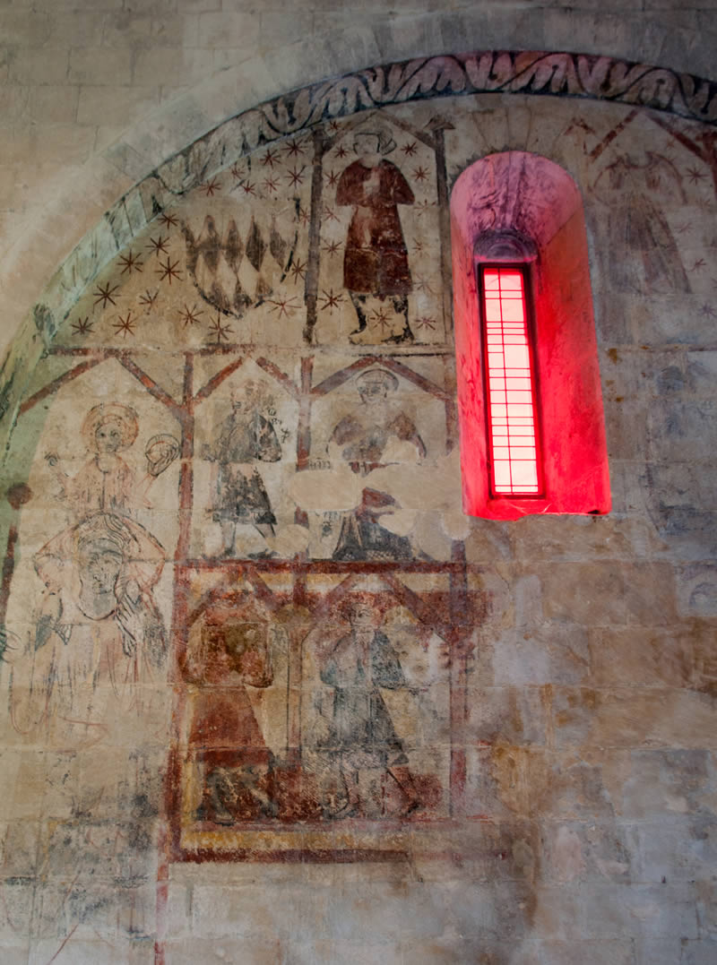 Wandfresko in der Kirche