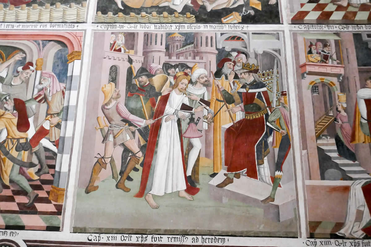 Wandbild Jesus wird Pontius Pilatus vorgeführt