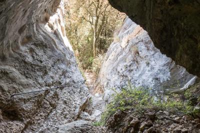 Abstieg in die Schlucht